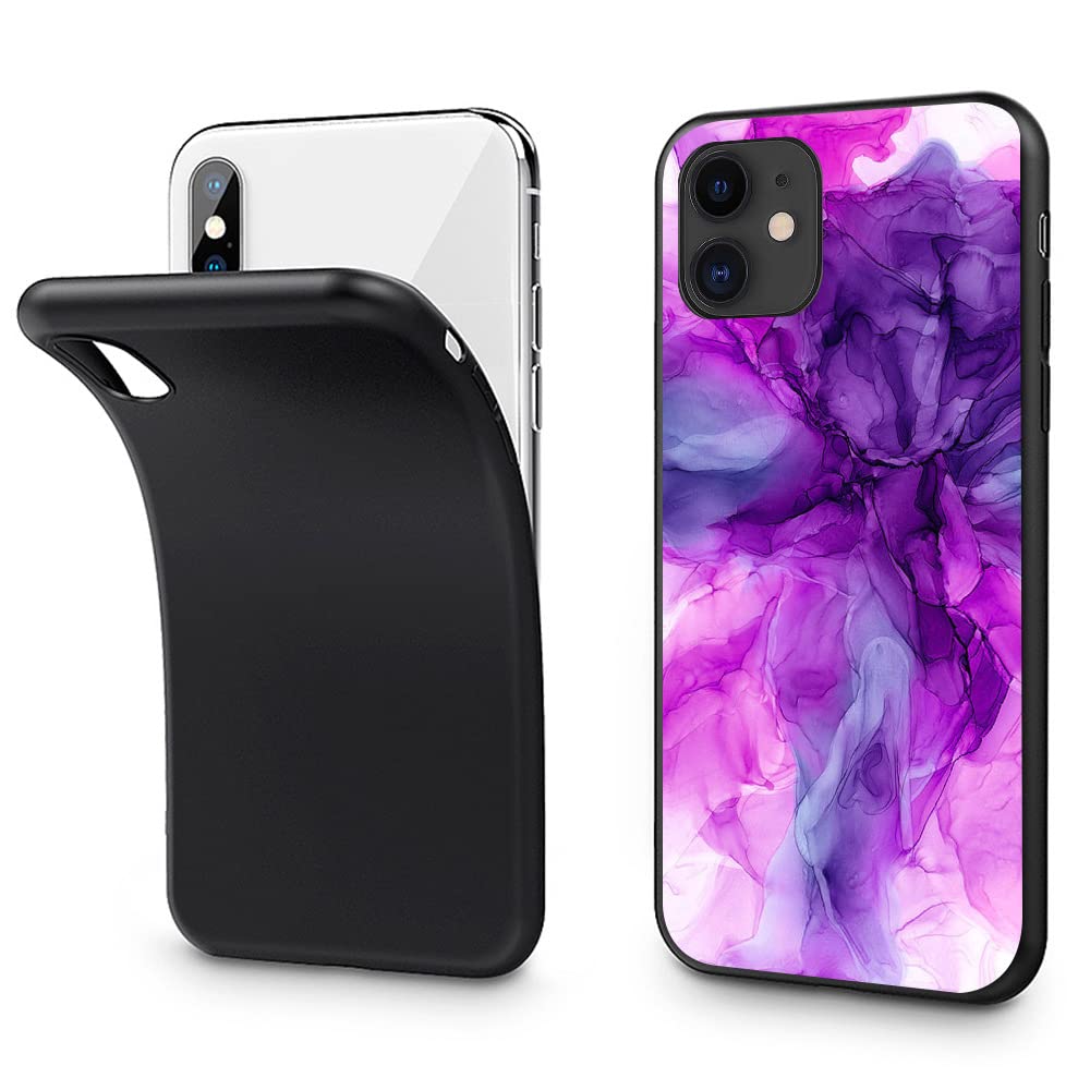 BOSTEPY Marble Print Watercolor Design Slim Protective Phone Case for iPhone 13 12 Pro Max 11 Mini XR XS X 7 8 Plus SE (2020/2022) 6s 6 - Custom Personalized Cover - Perfect for Everyday Use, Work & Travel