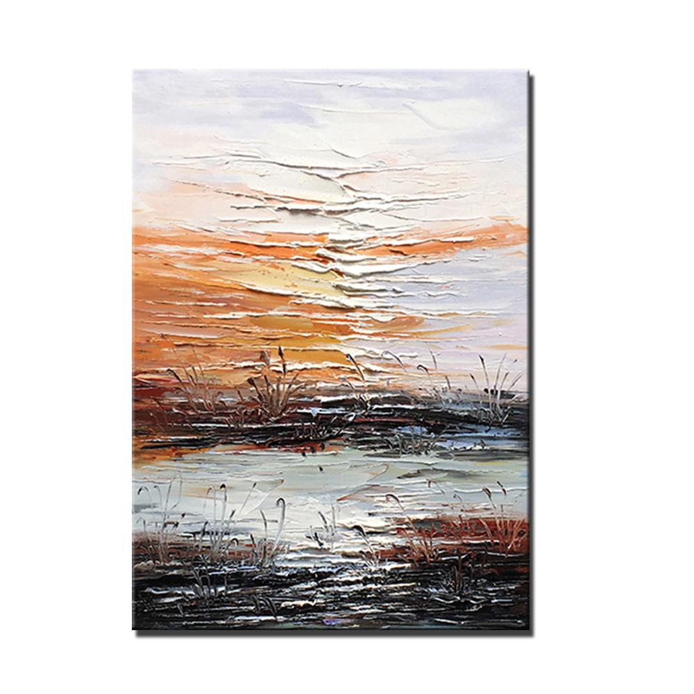 Abstract Canvas Painting - Modern Hand Painted Wall Art for Living Room Decor | Large Contemporary Artwork for Home & Office Interior Design