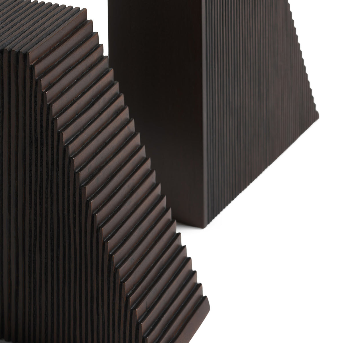 Stylish Grooves Bookends Set of 2 - Heavy Duty Metal Book Holder for Shelves - Perfect for Home Office, Library & Classroom Organization