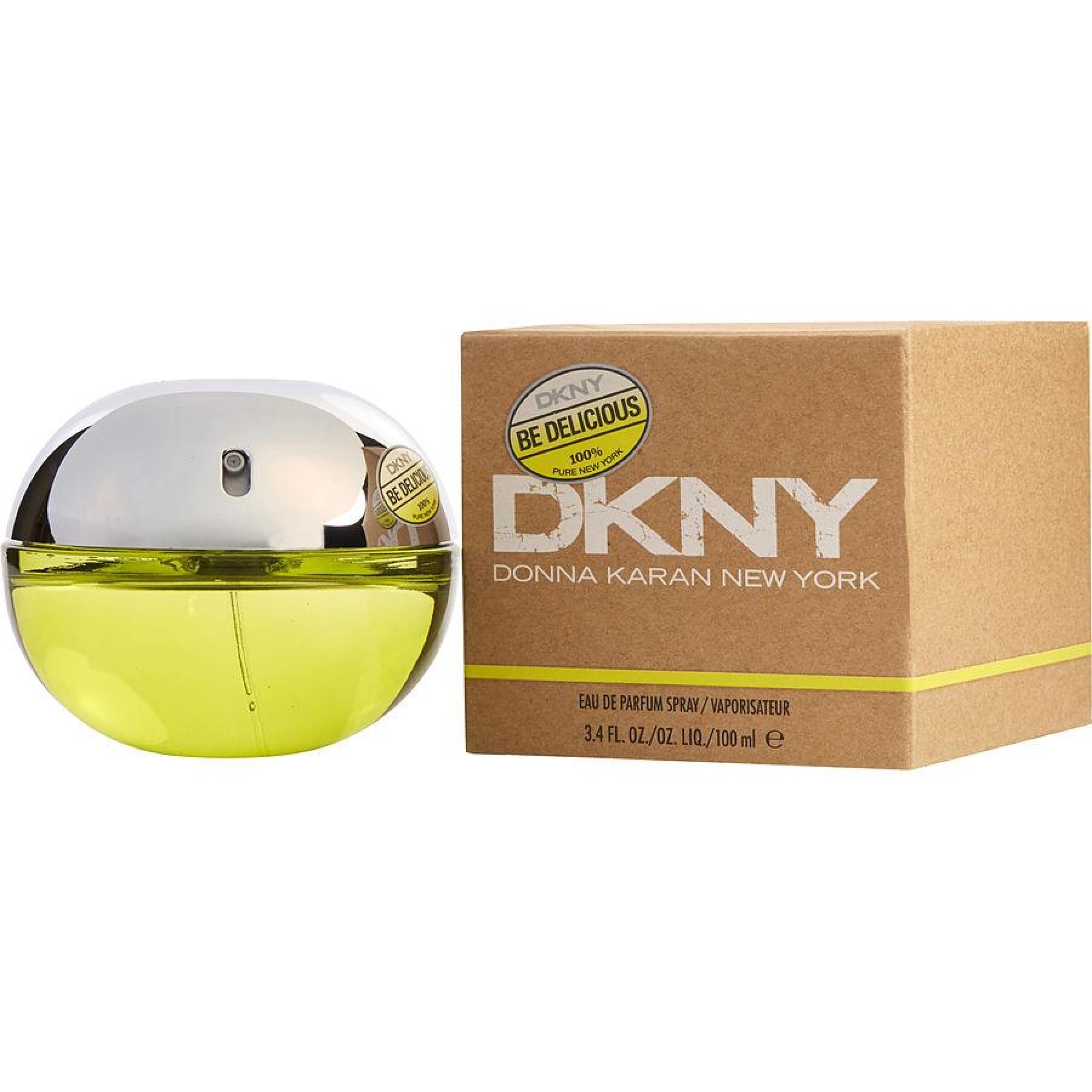 DKNY Be Delicious Women's Eau De Parfum Spray - Fresh Apple Floral Fragrance for Day & Night Wear, Office & Date Night