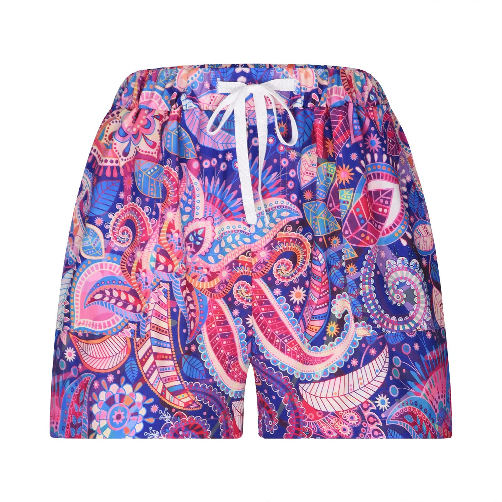 Trendy Women's Drawstring Shorts with Pockets - Beach & Summer Vacation Wear