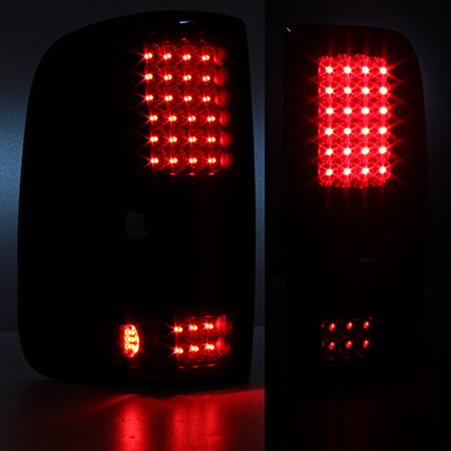 AKKON Black Smoked LED Tail Lights Brake Lamps Pair for 2004-2008 Ford F150 F-150 Pickup Truck Styleside Model - Upgrade Your Truck's Style & Safety for Night Driving & Off-Road Adventures
