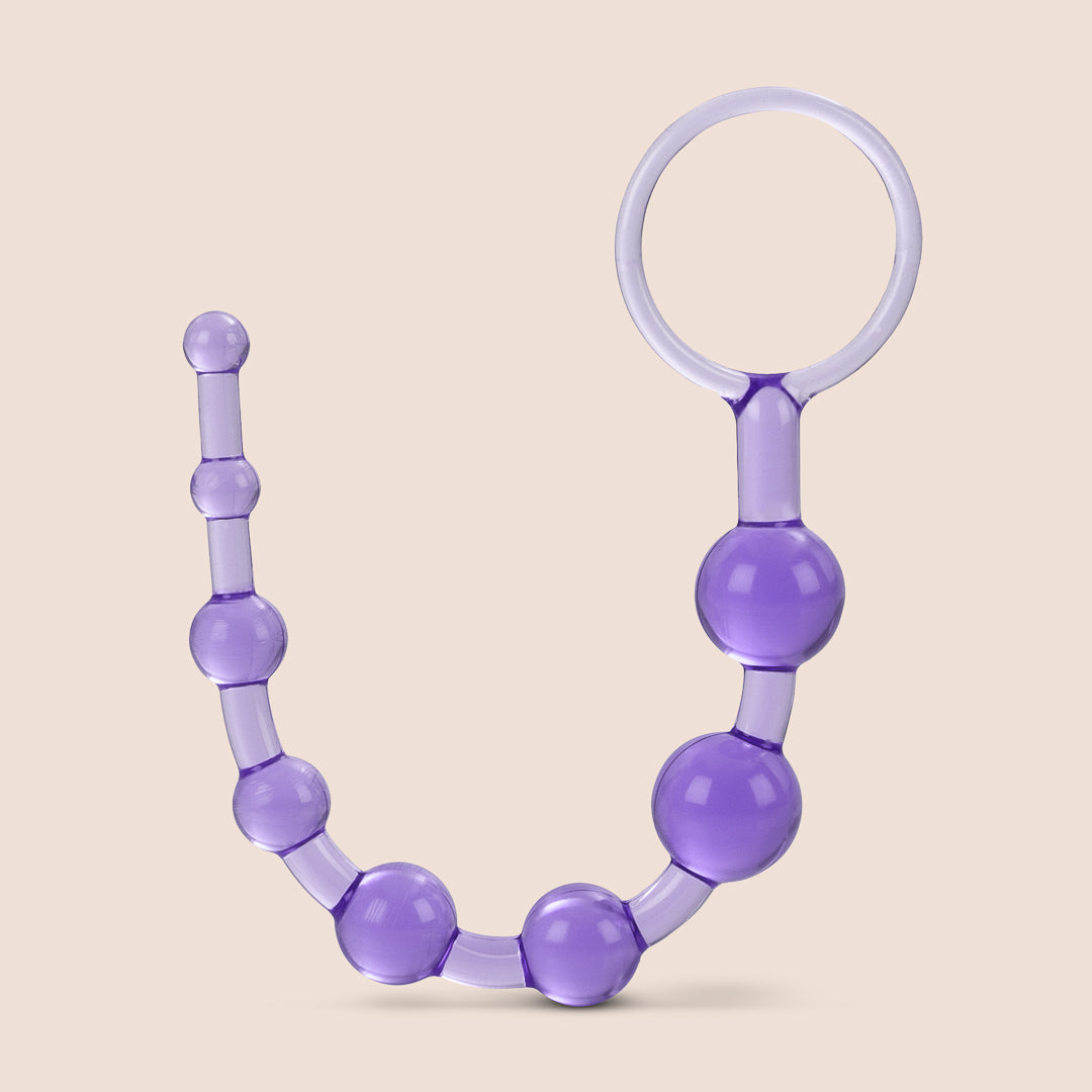 Shane's World® Anal 101™ Beginner Anal Beads with Retrieval Ring | Silicone Training Kit for Anal Play | Perfect for Couples & Solo Exploration