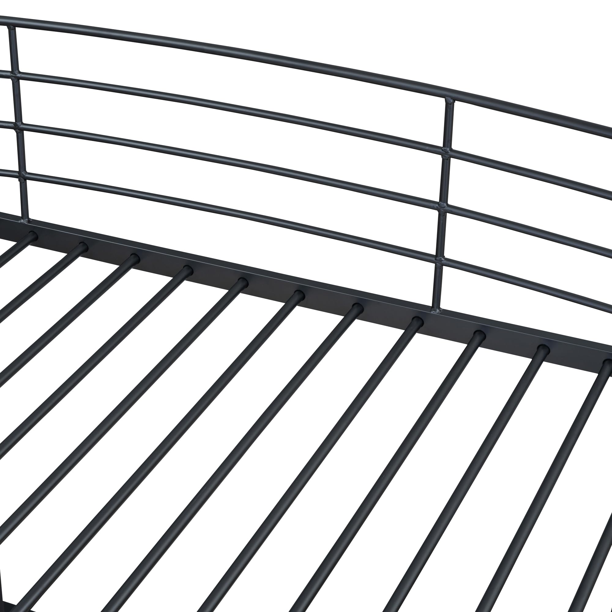 Bellemave Twin Size Loft Bed with Desk & Bookcase - Sturdy Metal Frame, Space-Saving Storage - Perfect for Small Bedrooms, Dorms & Kids Rooms (Black)