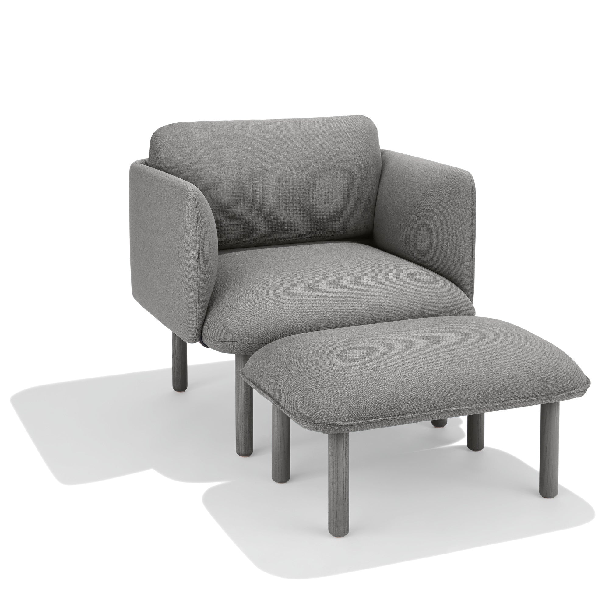 QT Lounge Ottoman - Comfortable and Stylish Footrest, Extra Seating, and Storage Bench for Living Room, Bedroom, or Office - Perfect for Relaxing, Reading, or Watching TV