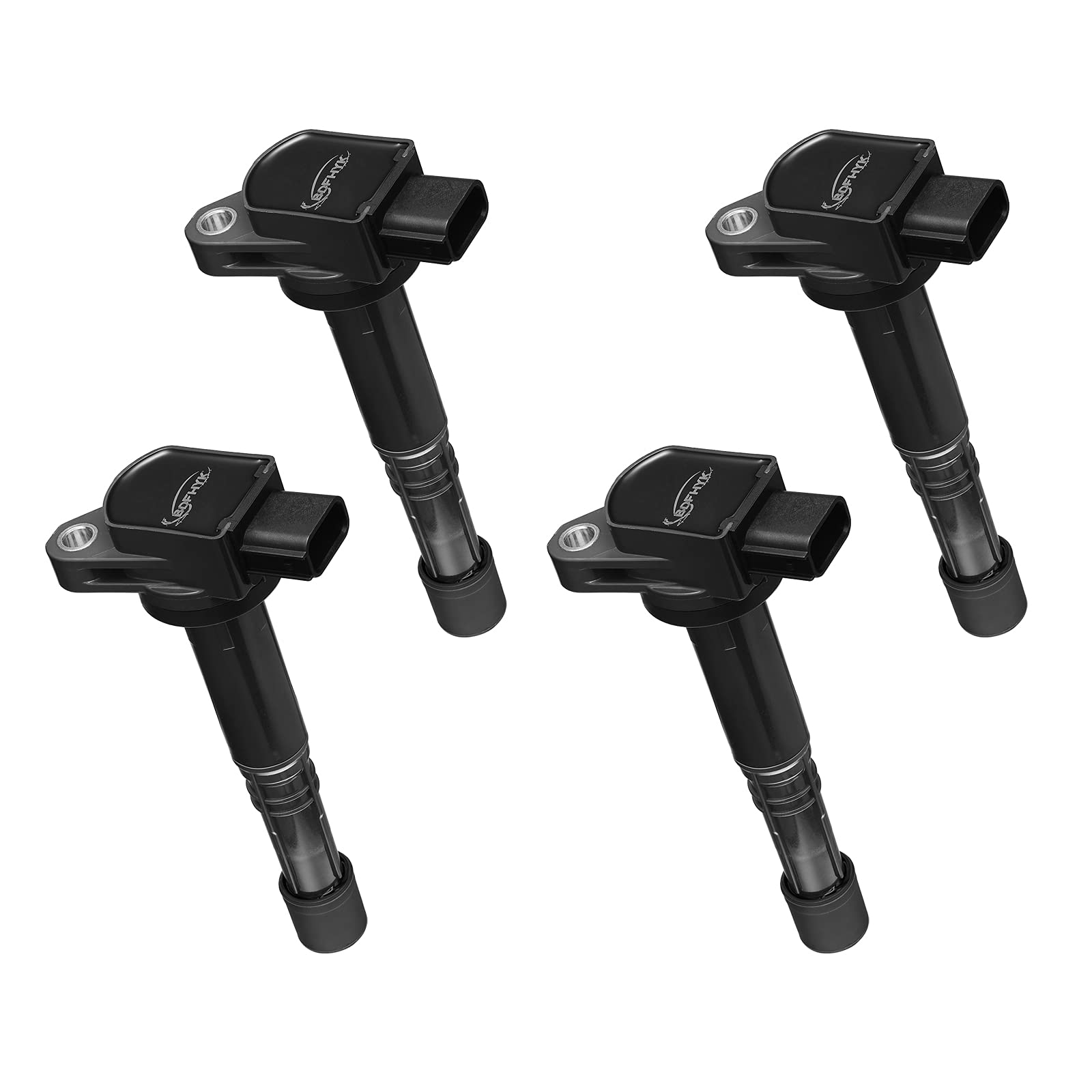 BDFHYK 4-Piece Ignition Coil Pack Set - Compatible with Honda Accord, Civic, CR-V, Element, S2000 & Acura RSX L4 2.0L 2.4L - Replaces UF583, UF311, 5C1382 - Perfect for Engine Performance & Smooth Driving
