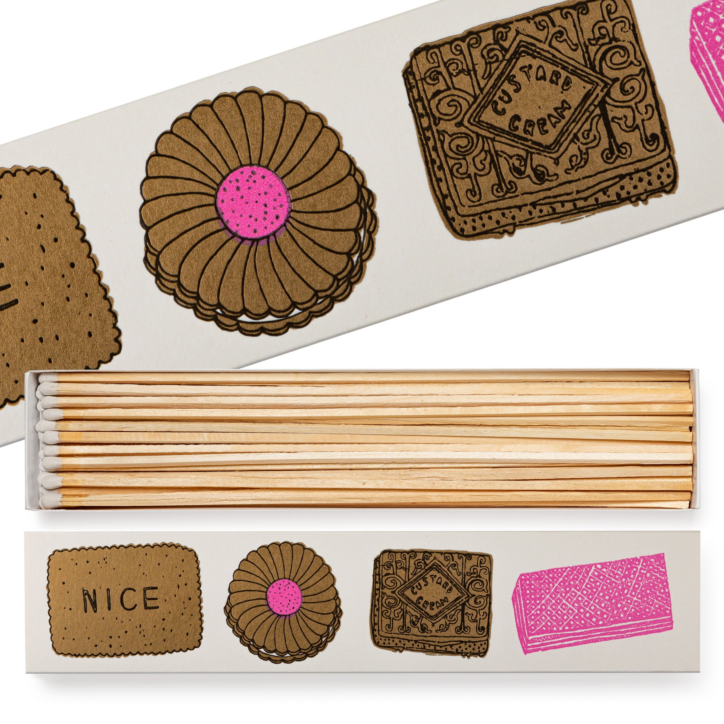 Extra Long Safety Matches for Fireplace, Candles & Camping - 6 Inch Biscuit Matches for Easy Lighting - Ideal for Home, Outdoor & Emergency Use