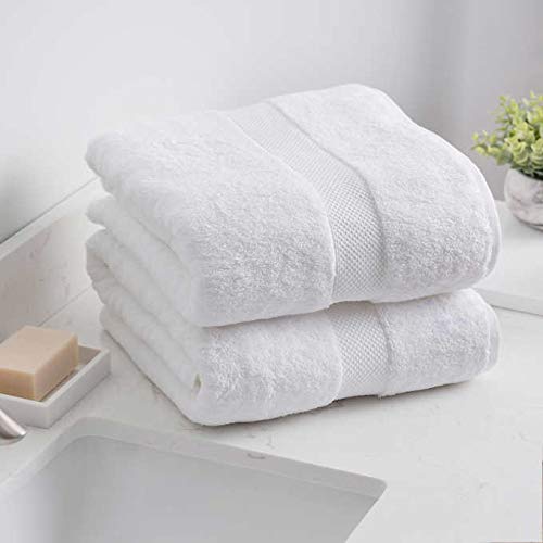 Charisma Hygro Cotton Towel Set - 6 Piece Luxury Bath Towel Set (2 Bath Sheets, 2 Hand Towels, 2 Washcloths) | Ultra Soft & Absorbent | Perfect for Spa, Bathroom & Guest Use | White