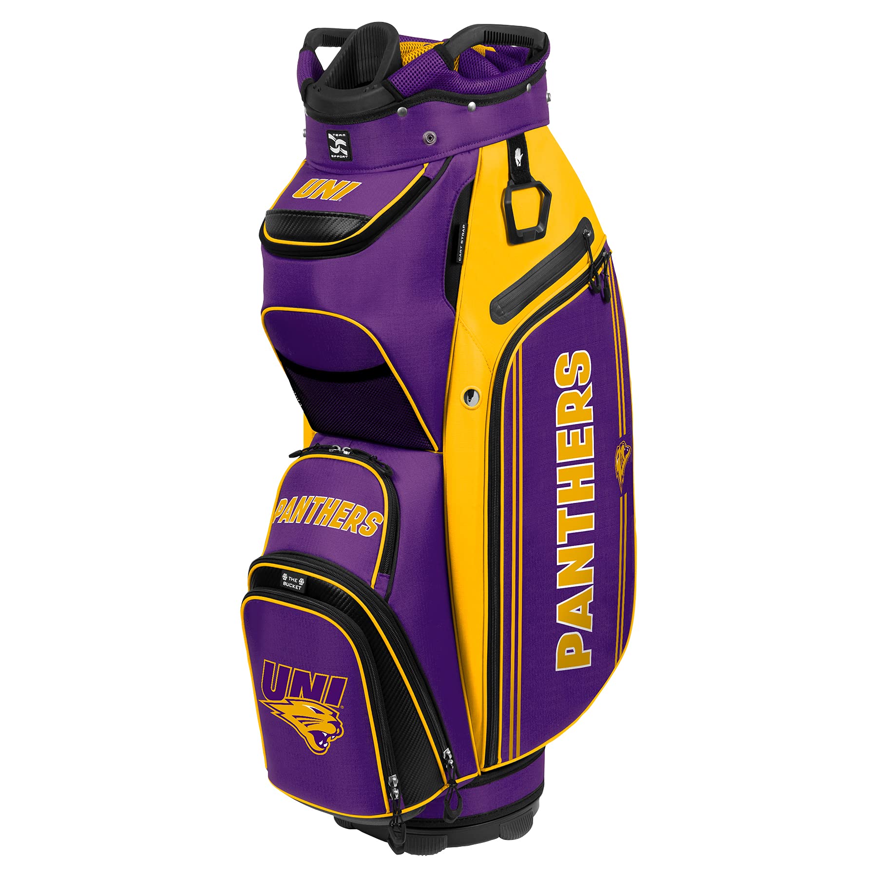Team Effort NCAA The Bucket III Cooler Cart Golf Bag - Insulated Golf Cart Cooler for Beer & Drinks - Perfect for Golf Courses, Tailgating & Outdoor Events