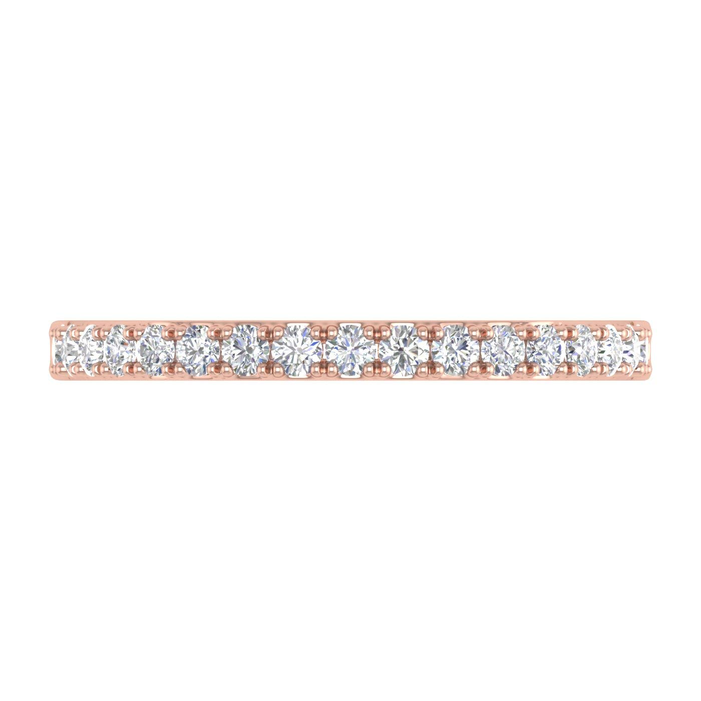 1/4 Carat Round Diamond Wedding Band Ring in 10K Gold - Elegant Bridal Jewelry for Engagement, Anniversary & Special Occasions