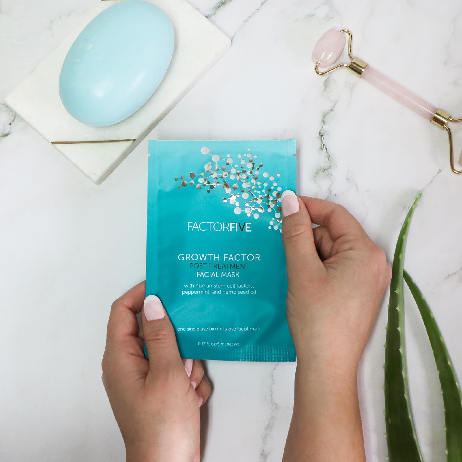 Stem Cell Growth Factor Facial Mask for Skin Recovery & Rejuvenation - Cruelty-Free, Paraben-Free, Sulfate-Free, Phthalate-Free - 8mL Single Use Sheet Mask for Anti-Aging & Wrinkle Reduction - Perfect for Post-Treatment Care & Nighttime Skincare Routine