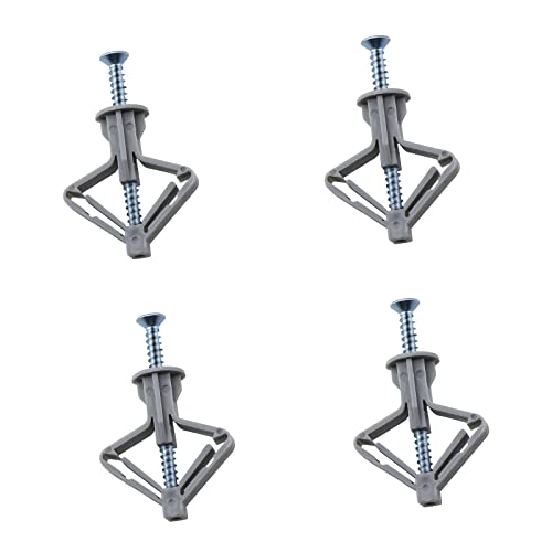Juasky 120-Piece Heavy Duty Drywall Anchors Kit - Hollow Wall Anchors & Screws for Sheetrock, Plasterboard - Perfect for Hanging Shelves, TVs, Mirrors & Heavy Decorations