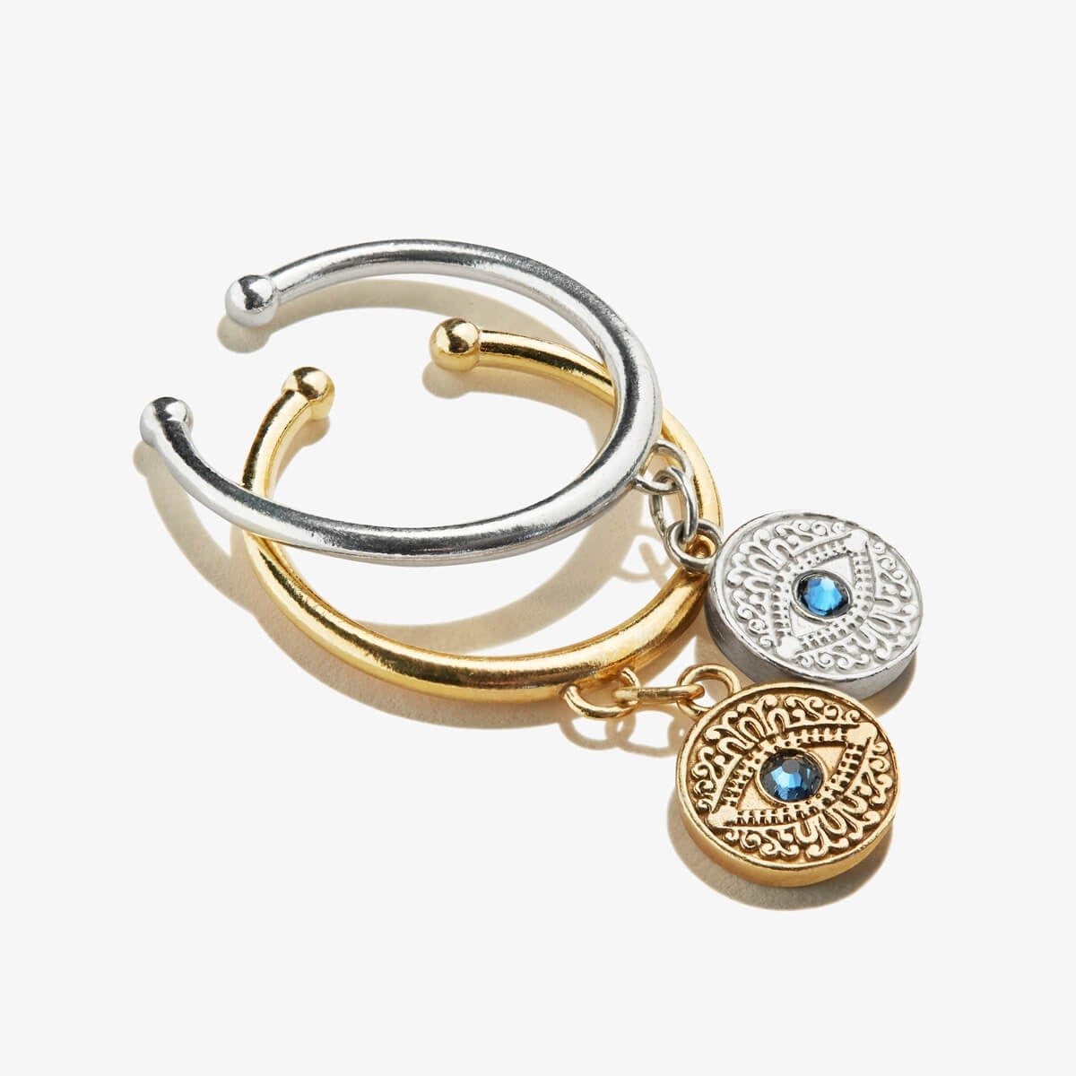 Evil Eye Protection Ring for Women - Silver Stainless Steel Jewelry - Spiritual Ward Against Negativity - Perfect for Daily Wear, Gifts & Meditation