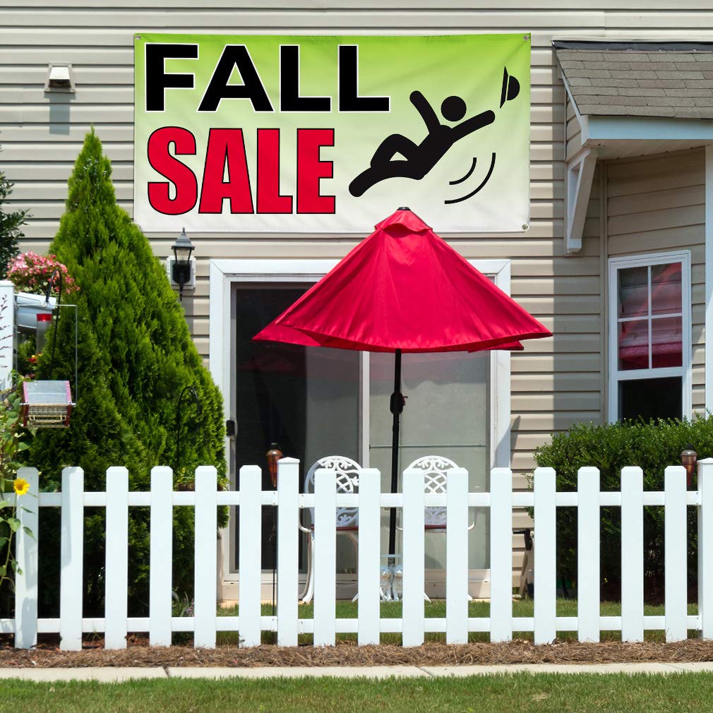 Vinyl Banner - 60x144 Inches, 10 Grommets - Durable Weatherproof Outdoor Advertising Sign for Business, Yard, Industrial Use - Multiple Sizes Available - Perfect for Events, Sales, Construction Sites & Parking Lot Signs