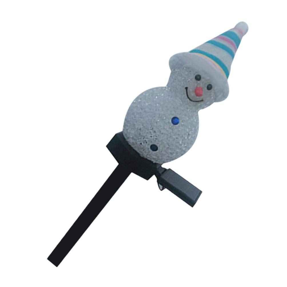 Balacoo Solar Snowman LED Garden Stake - Outdoor Christmas Decoration with Waterproof Solar Light for Lawn, Patio & Yard | Holiday Lighting for Winter Decor