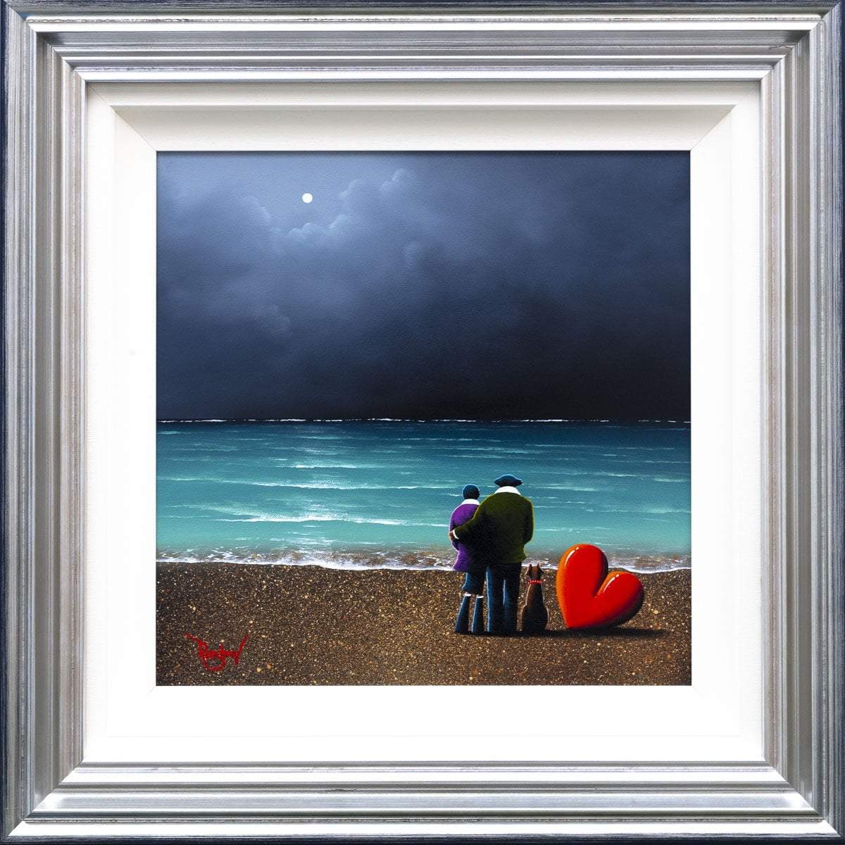 Original 'A Stormy Paradise' Wall Art - Handmade Canvas Painting for Home & Office Decor - Perfect for Living Room, Bedroom, or Gift