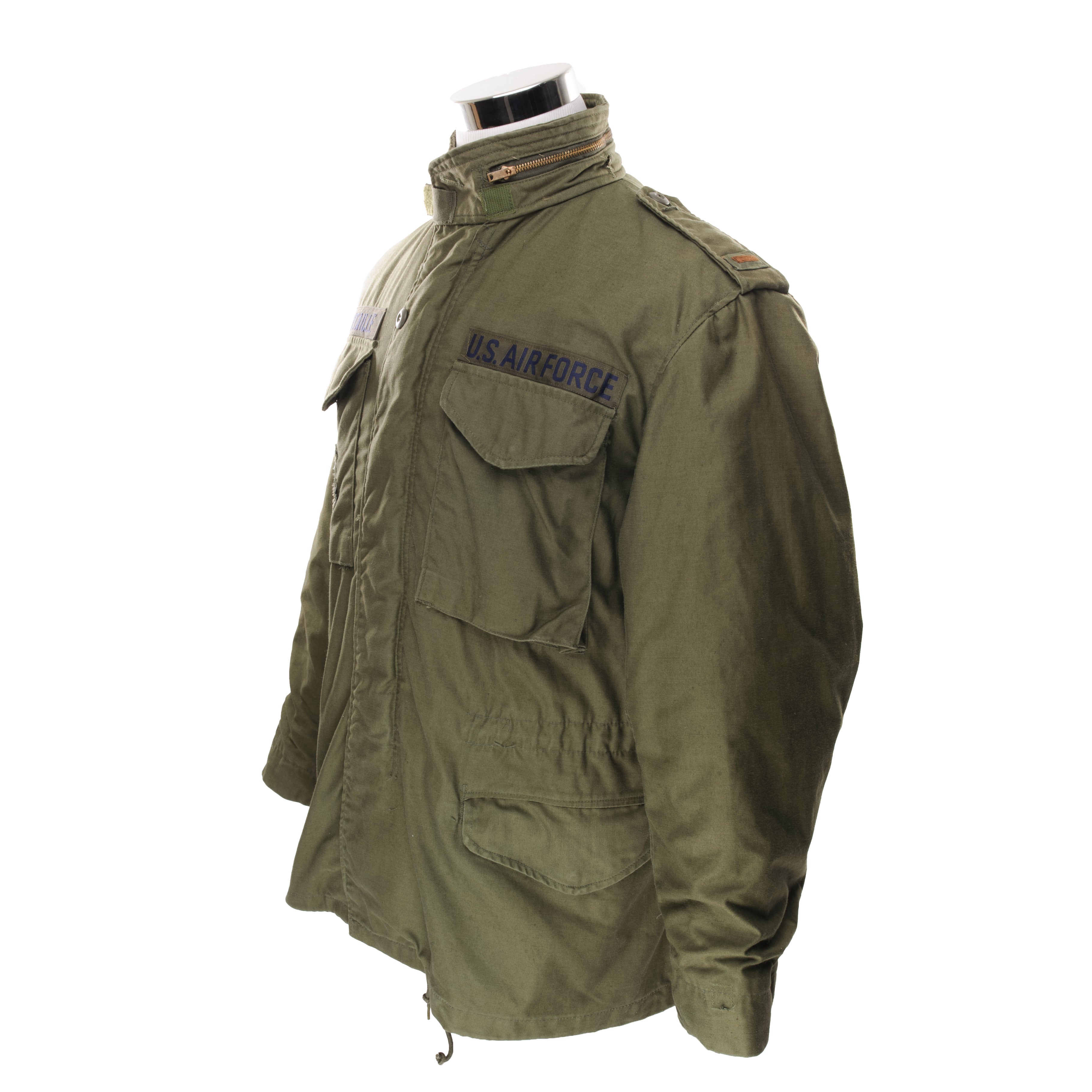 Vintage 1982 USAF Air Force Patched M65 Field Jacket - Medium Regular Size | Military Style Outerwear for Men, Outdoor Adventure & Casual Wear