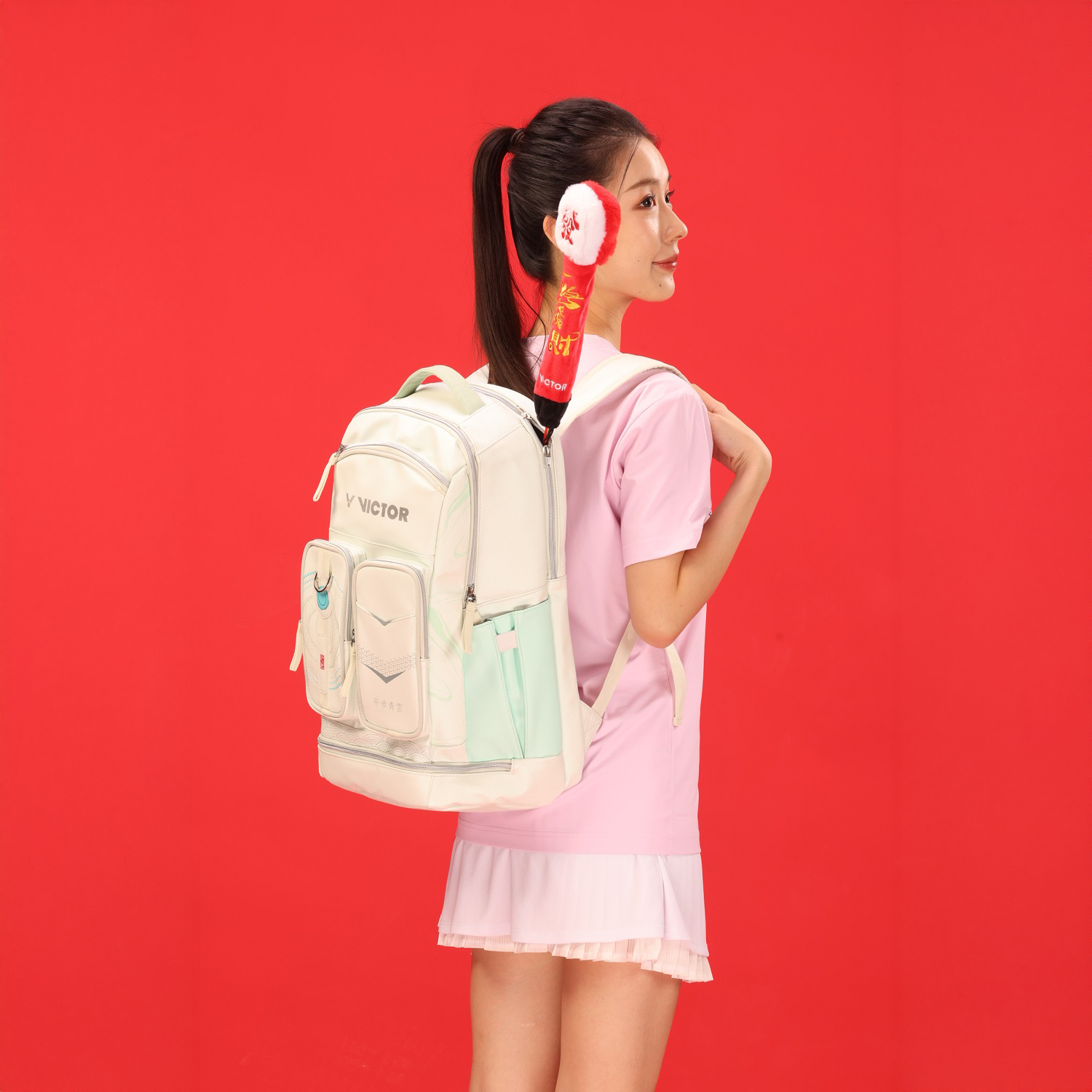 Victor 2025 Chinese New Year Backpack BR5029CNY - Lunar New Year Dragon Design School Bag for Kids & Teens (Soothing Sea Blue) - Perfect for School, Travel & Holiday Gifts