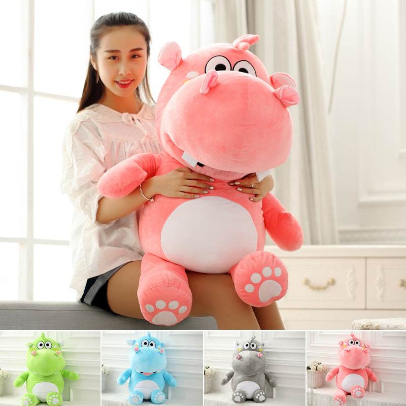 Jumbo Hippo Plush Toy - Extra Large Soft Stuffed Animal for Kids & Adults | Perfect for Cuddling, Nursery Decor, and Gift Giving