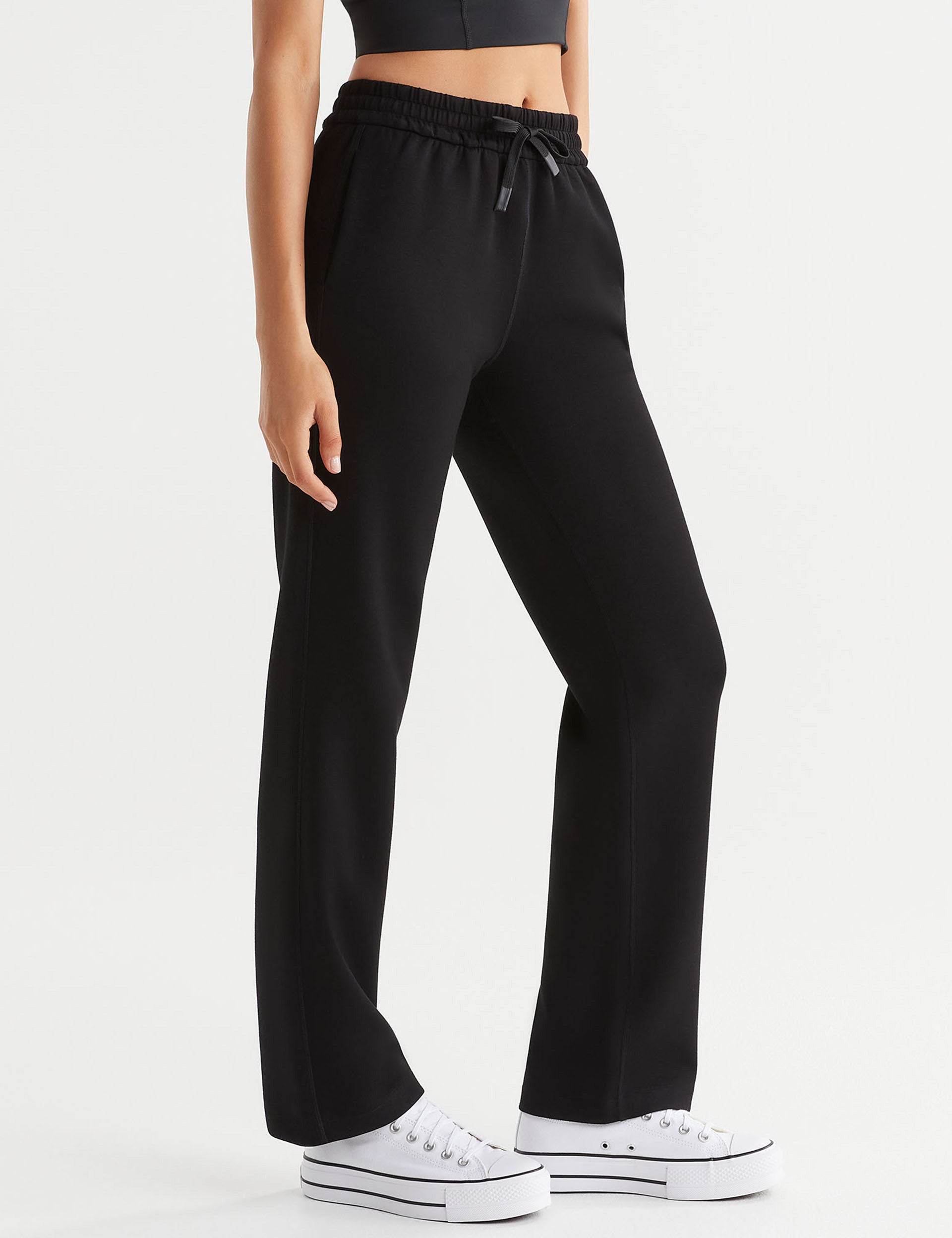 Aimie Relaxed Fit Jogger Pants for Women - Soft Comfortable Casual Lounge Pants - Black - Perfect for Yoga, Running, Travel & Home Wear