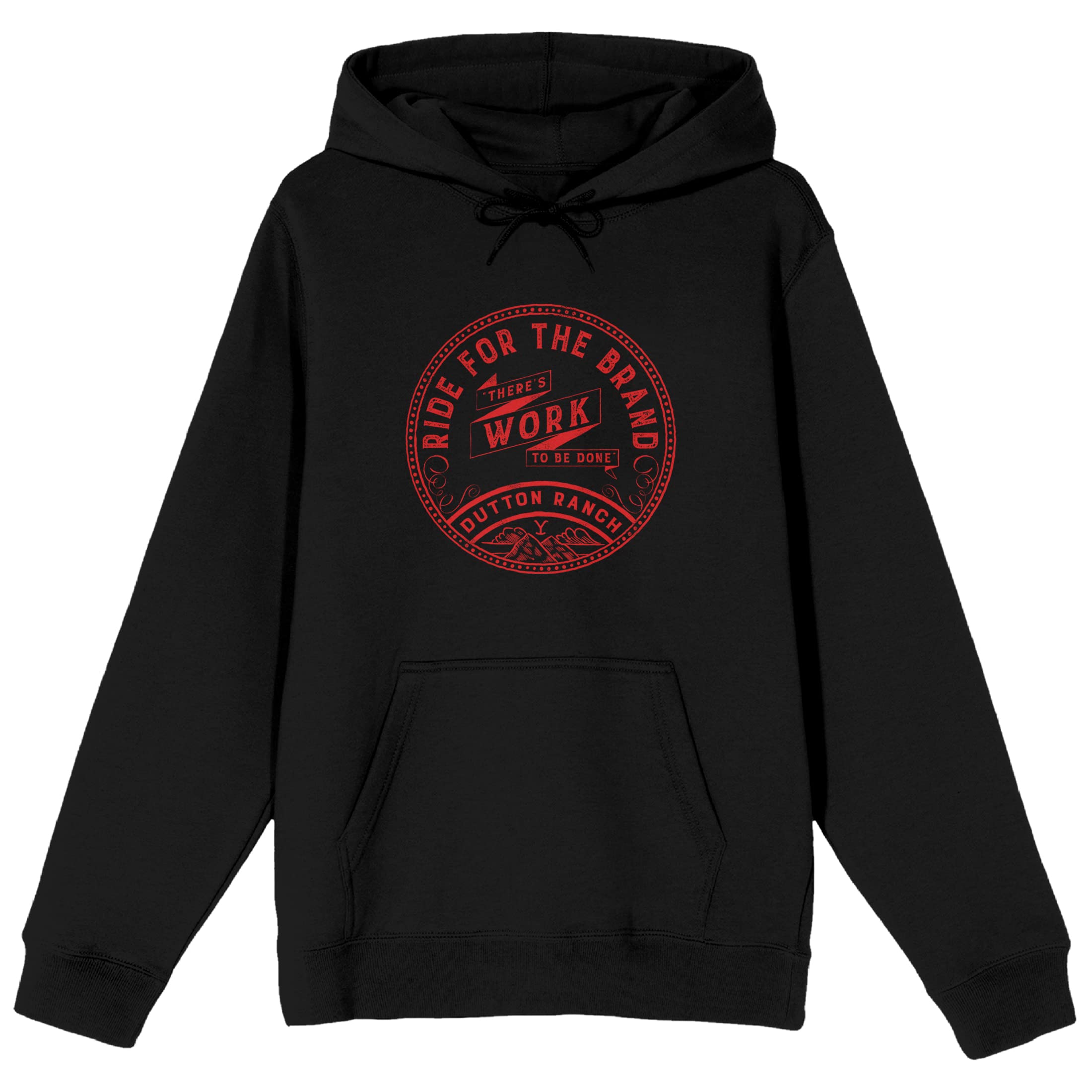 Yellowstone Ride for the Brand Men's Black Pullover Hoodie - Comfortable & Stylish Casual Wear for Outdoor Adventures & Daily Use