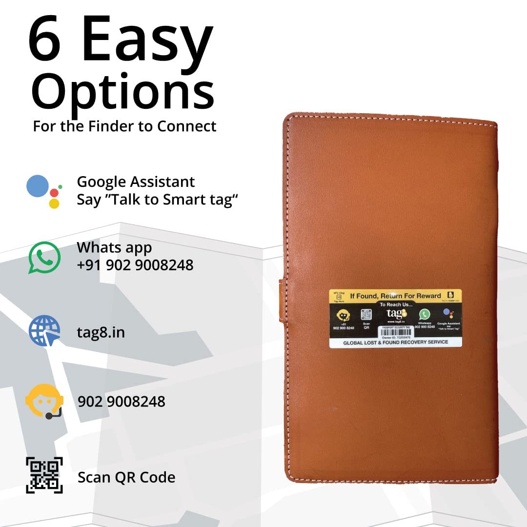 Premium RFID Blocking Passport Holder for Family - 6 Slot Faux Leather Travel Wallet with Document Organizer | Secure Passport Cover for International Travel, Vacations & Business Trips (Tan)