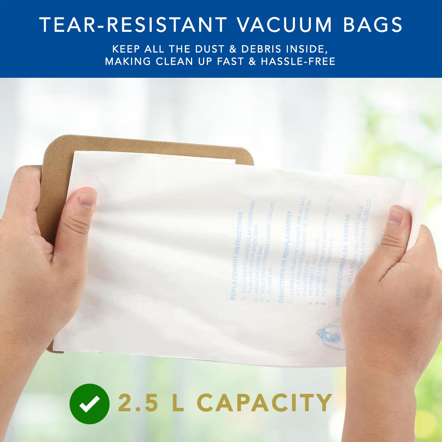 MaximalPower Style MM Vacuum Bags - 15 Pack Replacement for Eureka 3670, 3670M, 3670H, 3670G, 60295C, 60297A Mighty Mite Canister Vacuum Cleaners | Part #60295 | Perfect for Home Cleaning & Pet Hair Removal