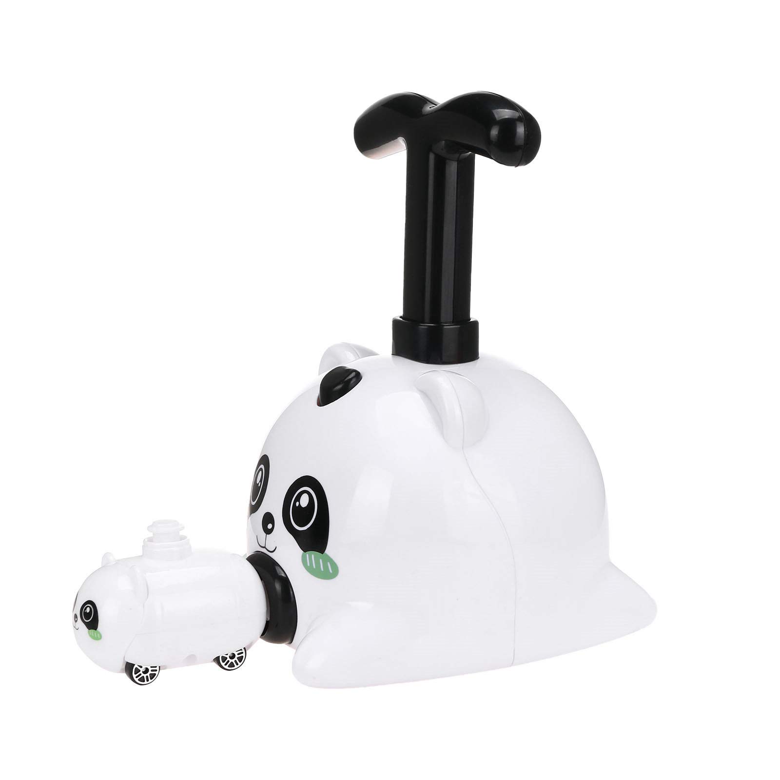 Panda Shaped Balloon Powered Car Toy for Kids - STEM Science Experiment Kit with Balloon Launcher, 1 Car & 6 Balloons - Fun Educational Physics Learning Toy for Birthday Parties & Classroom Activities