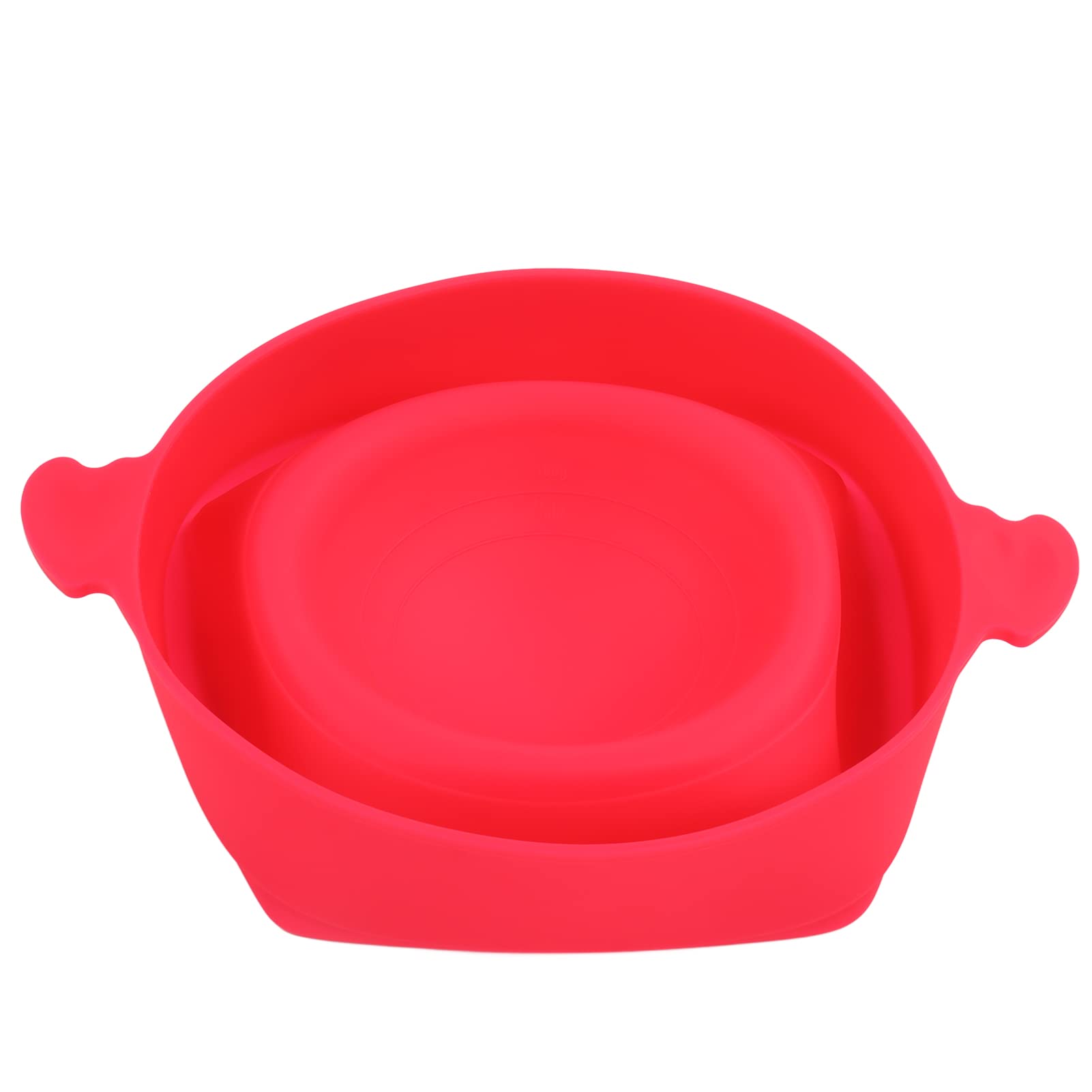 Microwave Safe Silicone Popcorn Maker Bowl - Heat Resistant, Dishwasher Safe, Eco-Friendly Kitchenware for Home & Movie Nights (Rose Red)