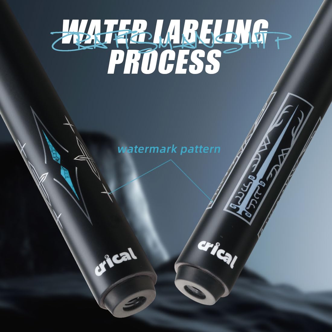 Premium CRICAL Carbon Fiber Pool Cue Stick 58