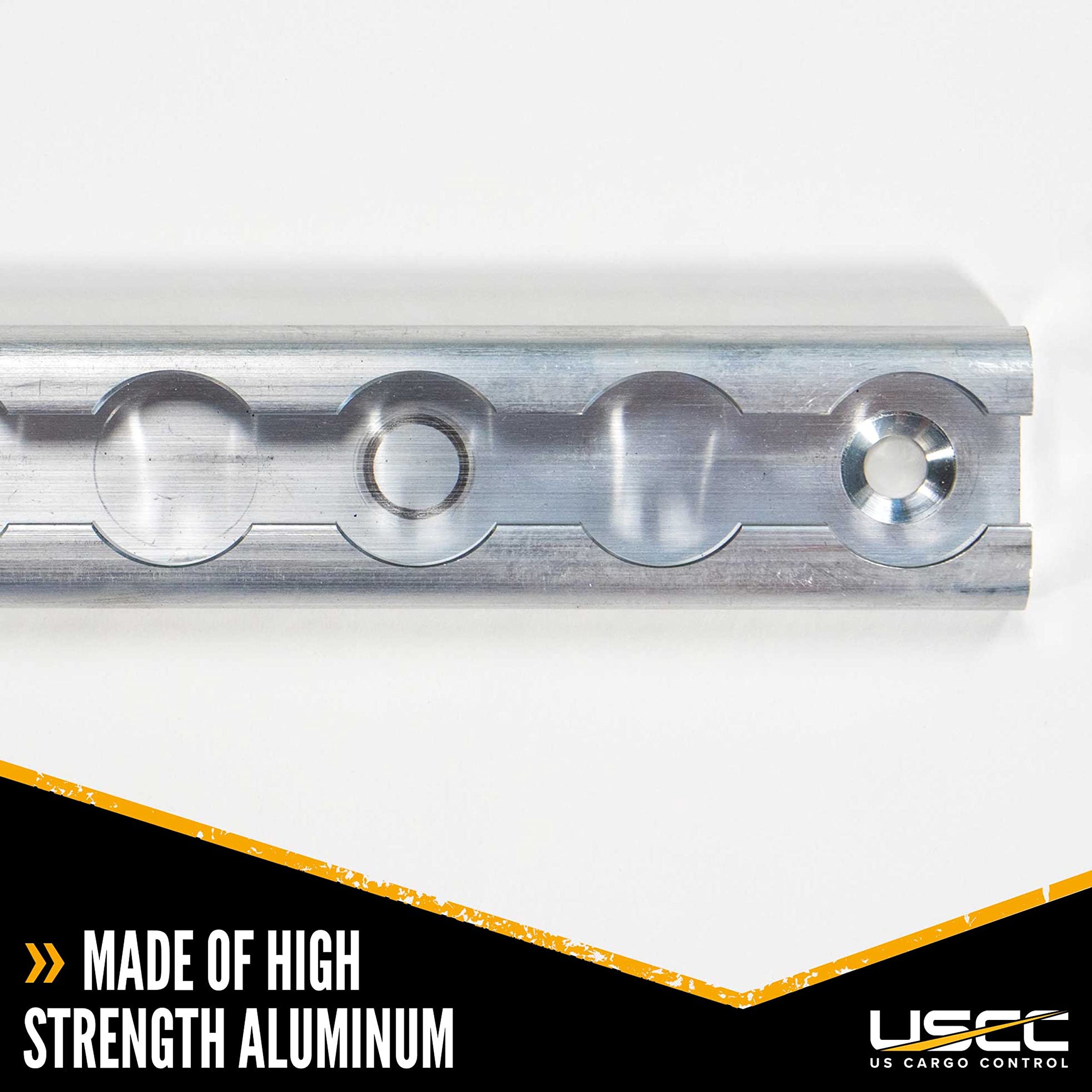 8 Ft Aluminum L-Track Tie Down Rail - Heavy Duty Cargo Control System for Trailers, Truck Beds & Enclosed Spaces | Secure Motorcycles, ATVs, Dirt Bikes, Equipment & More | Perfect for Transport, Storage & Off-Road Adventures