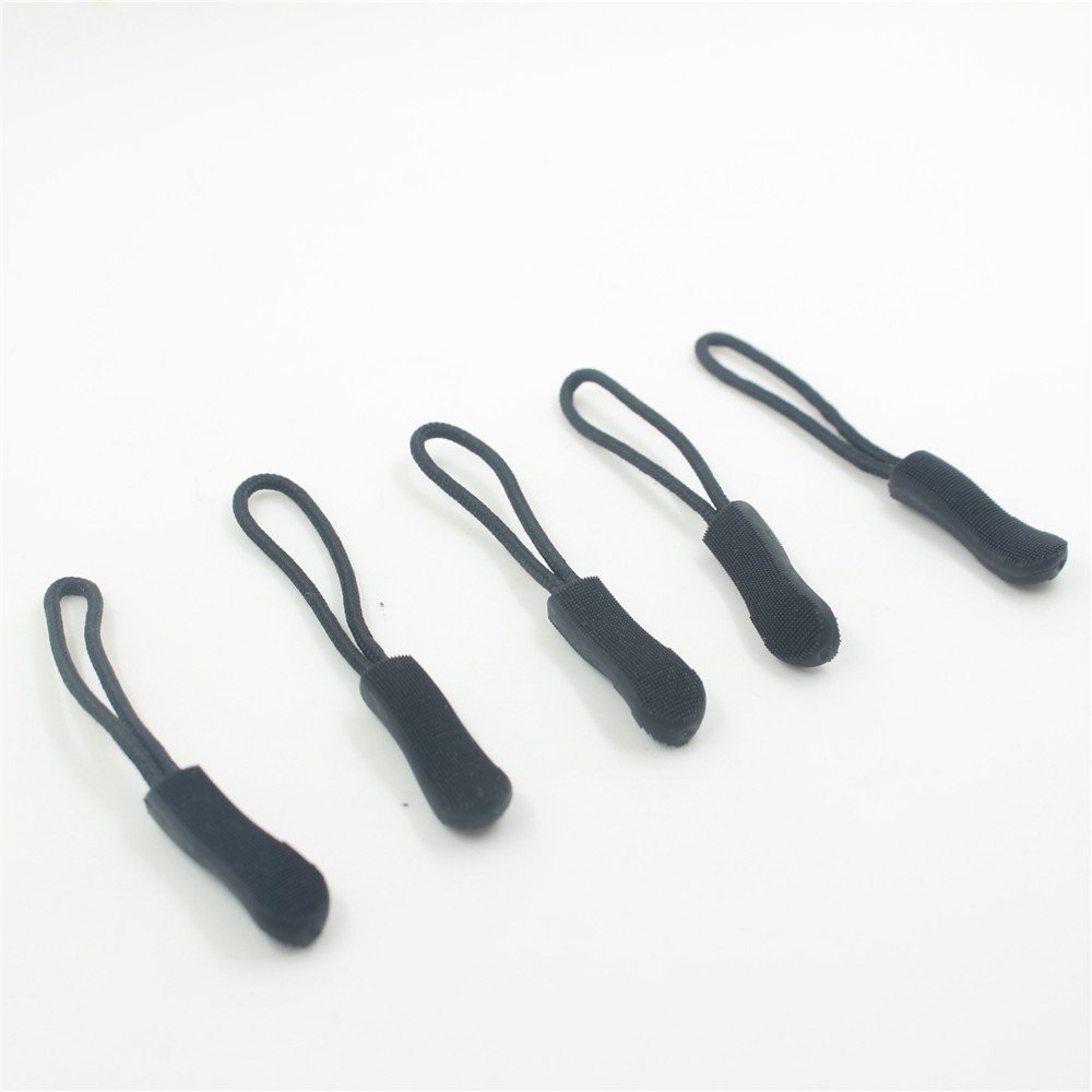 MagiDeal 10-Pack Zipper Pulls Replacement - Durable Zipper Sliders for Jackets, Backpacks, Luggage & Outdoor Gear (Black) - Fix Broken Zippers & Upgrade Style