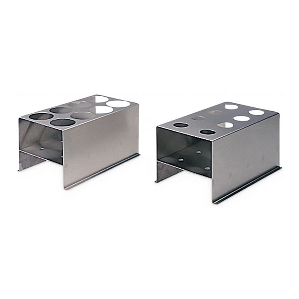 7487600 Stainless Steel 8-Tube Rack for 600ml Test Tubes - Lab Organization & Storage Solution for Science Experiments, Chemistry Labs & Research Facilities