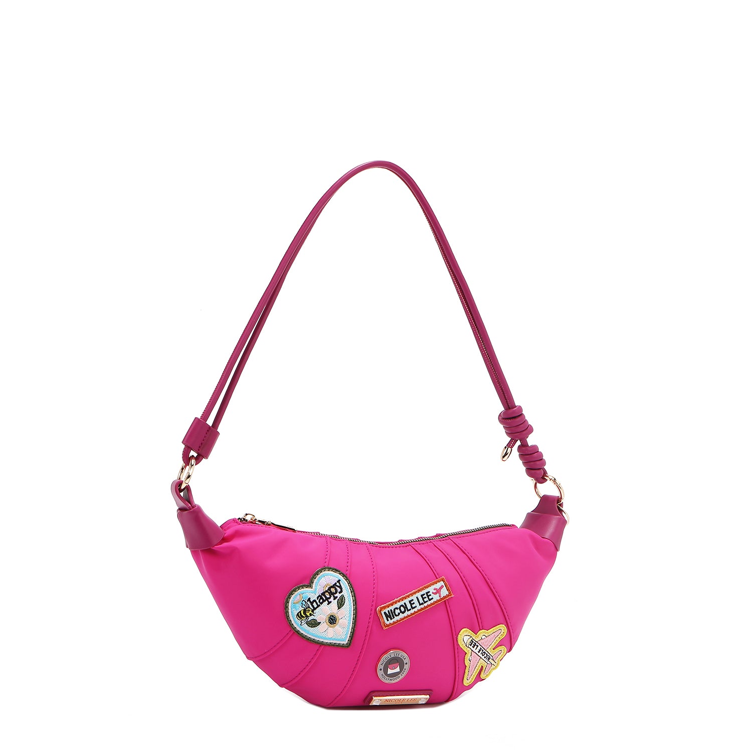Color Patch Croissant Bag - Stylish & Trendy Shoulder Bag for Women - Perfect for Work, Travel & Everyday Use