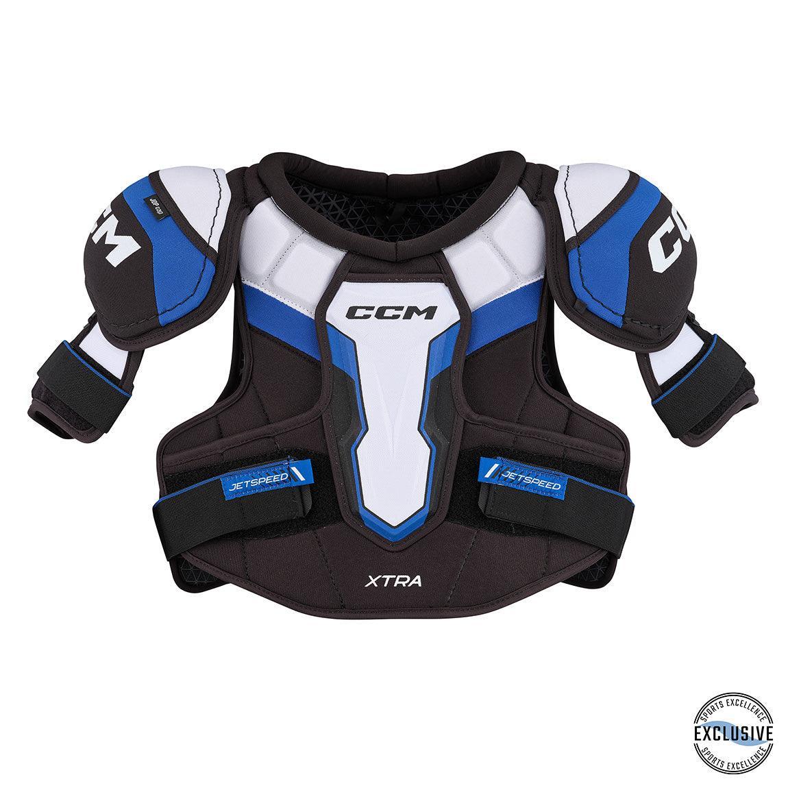 CCM Jetspeed XTRA Senior Hockey Shoulder Pads - Protective Ice Hockey Gear for Adult Players - Perfect for Competitive Games & Practice Sessions