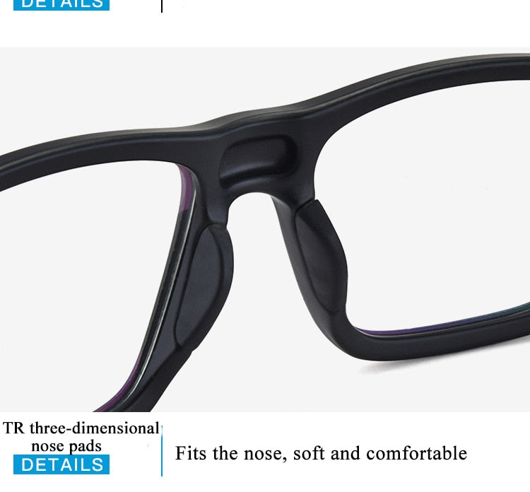 Bclear TR 90 Titanium Full Rim Sports Eyeglasses for Men - Lightweight & Durable Frame (Model ZT9224) - Perfect for Running, Cycling & Outdoor Activities