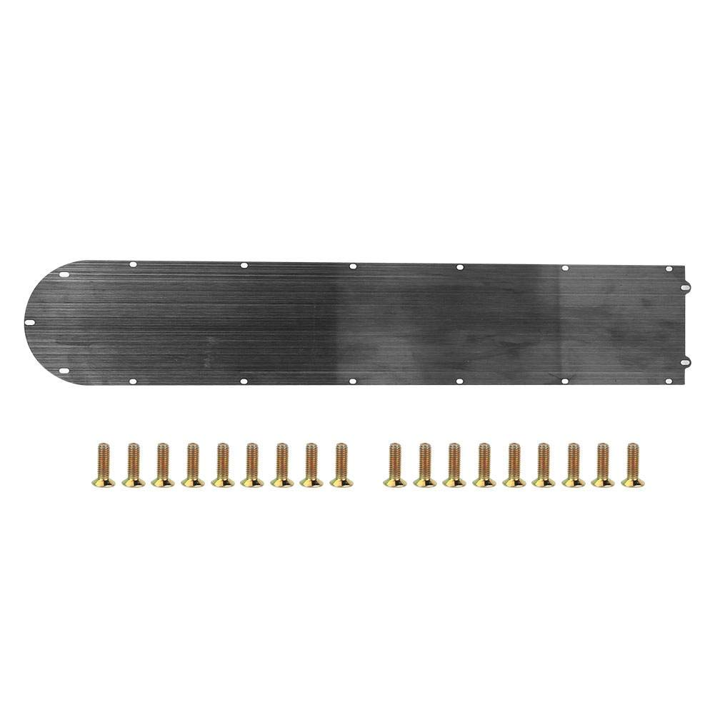 Electric Scooter Battery Cover - Black Stainless Steel Guard Plate for M365 Scooter | Durable Bottom Protection for Commuting & Urban Travel