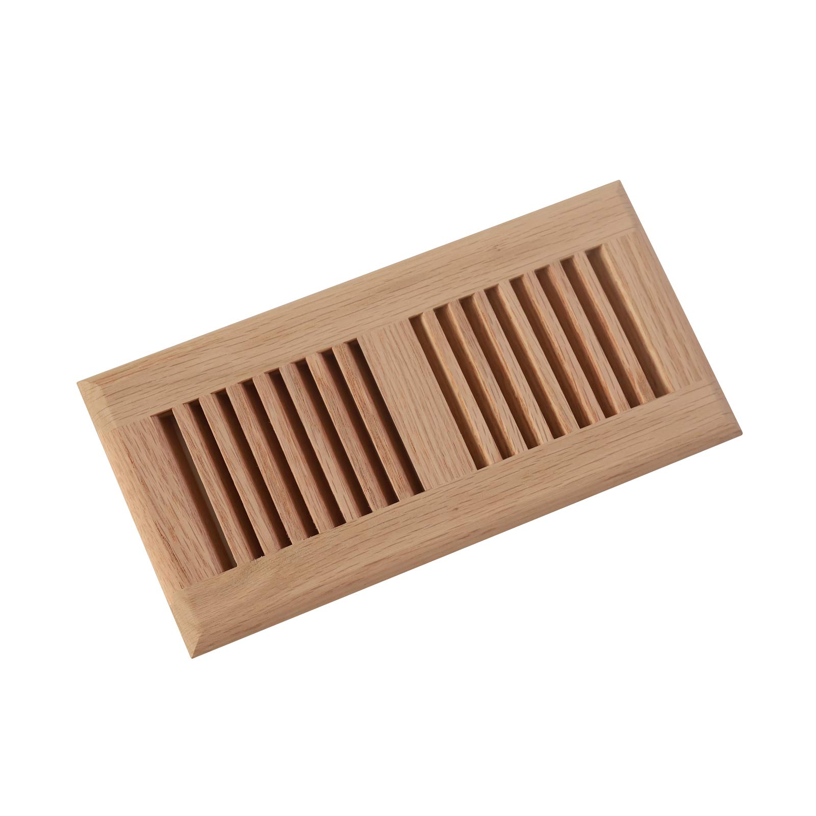 Premium WELLAND Red Oak Drop-in Vents (4x10 Inch) - Natural Wood Air Vent Covers for Floor, Wall & Ceiling - Home & Office Ventilation Solutions