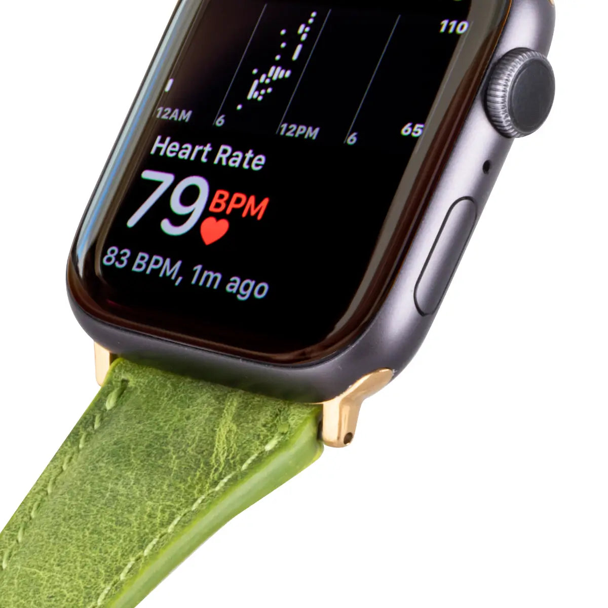 Premium Green Leather Slim Apple Watch Band - Stylish & Comfortable for Workouts, Office & Everyday Wear