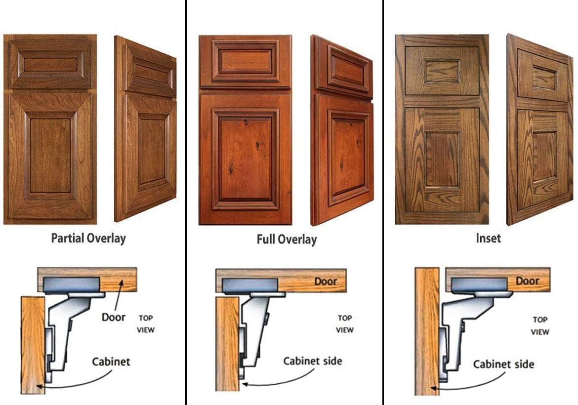 40-Piece Berta Soft Close Frameless Cabinet Hinges - 110° Half Overlay, 6-Way 3-Cam Adjustable Concealed Hinges for Kitchen & Bathroom Cabinets - Perfect for DIY Installation & Cabinet Upgrades