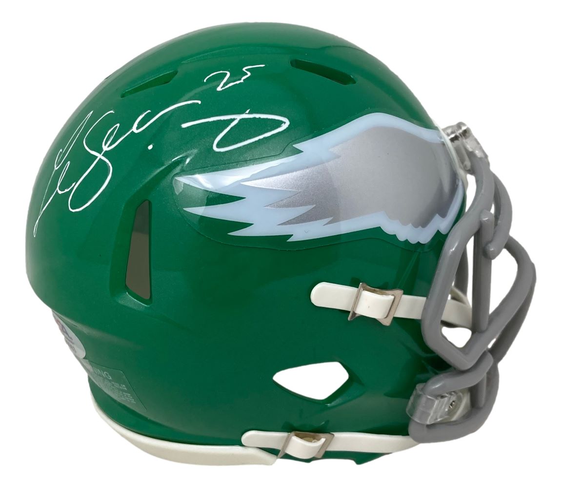 LeSean McCoy Autographed Philadelphia Eagles Kelly Green Mini Speed Helmet with PSA/DNA COA - Perfect for Eagles Fans, Sports Memorabilia Collectors, and Man Cave Decor