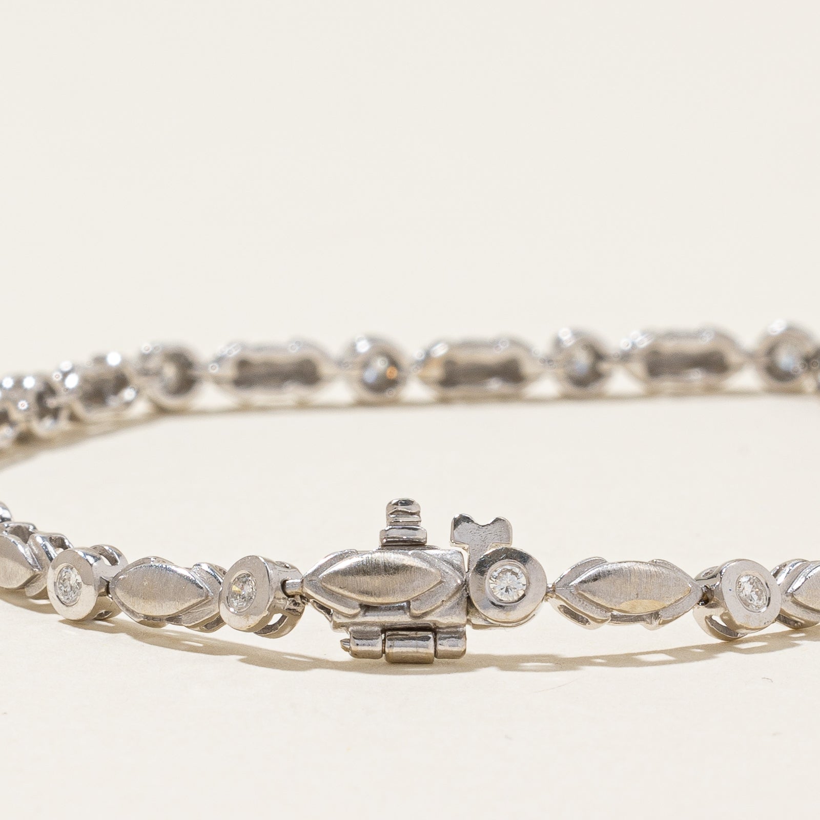 0.40ctw Diamond Tennis Bracelet for Women - 7.5 Inch Sterling Silver Elegant Jewelry for Anniversary, Wedding & Special Occasions