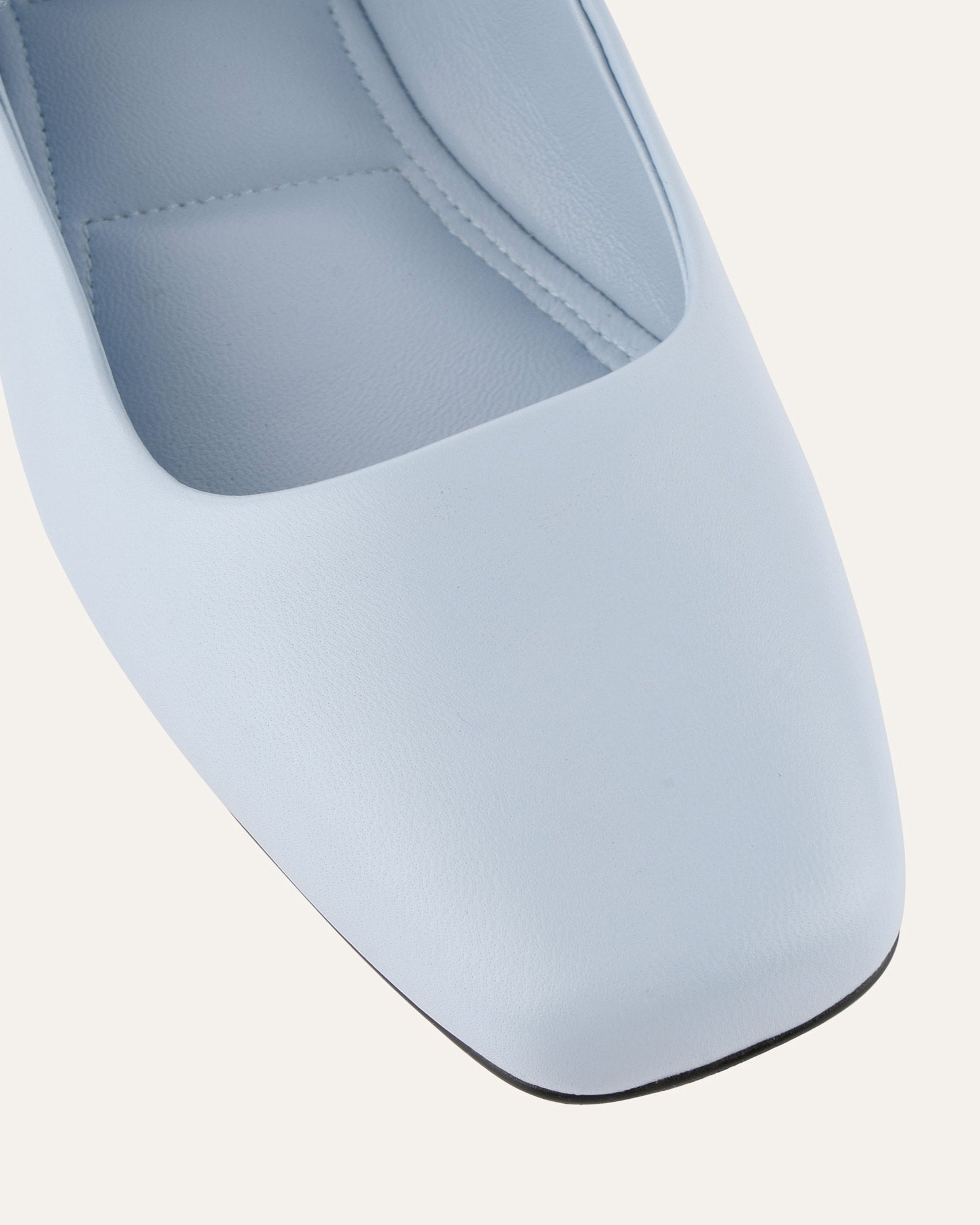 AVERY Casual Flats for Women - Mist Blue Genuine Leather Slip-On Shoes - Comfortable & Stylish for Work, Travel & Everyday Wear