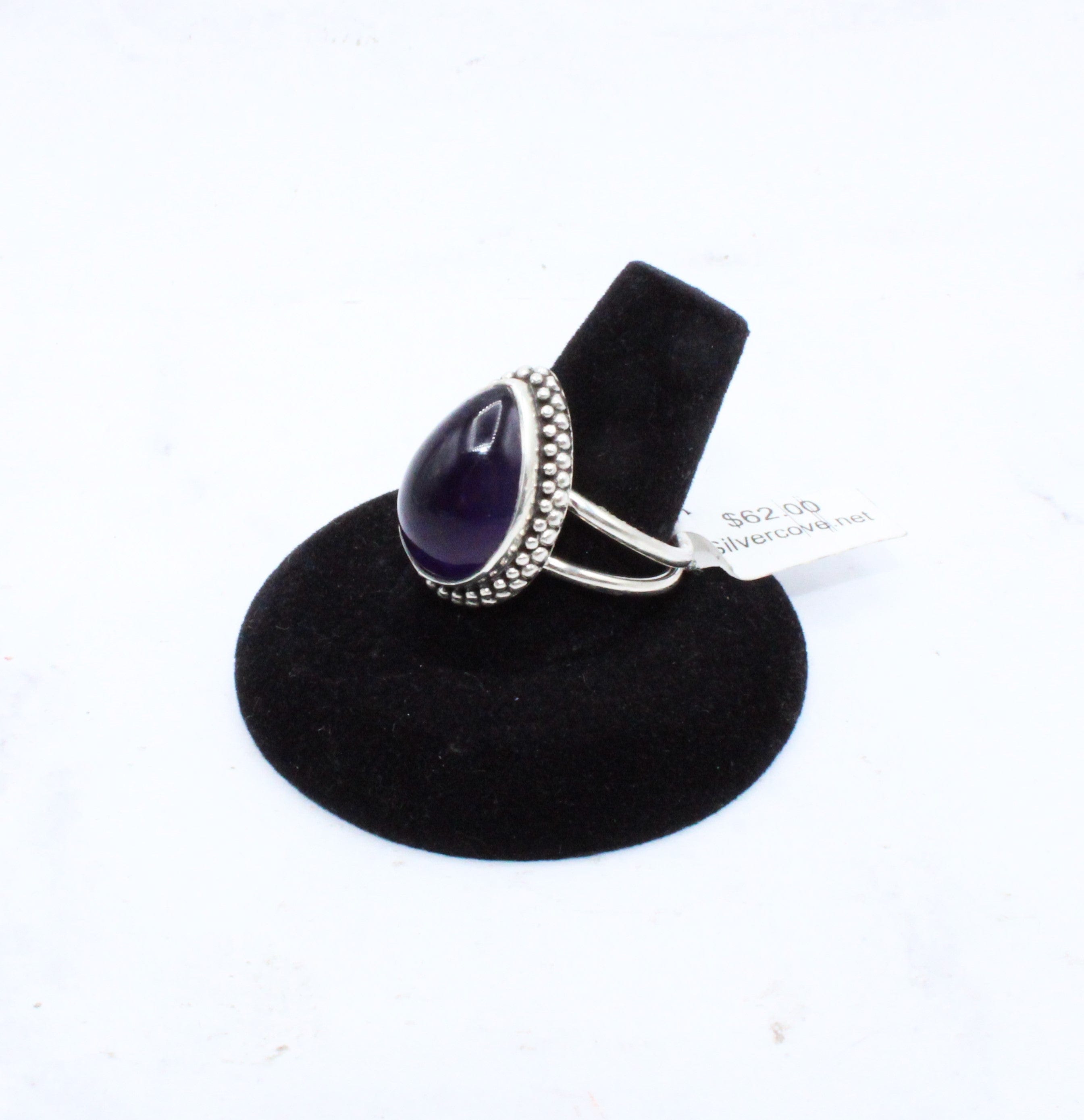 Natural Amethyst Sterling Silver Ring for Women Size 9 - Elegant Purple Gemstone Jewelry Gift for Birthday, Anniversary & Everyday Wear