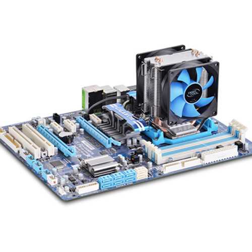 DeepCool 80x80x25mm Dual Ball Bearing CPU Cooling Fan - Compatible with Intel LGA1156/775/1150/1155/1151 Sockets - Perfect for PC Gaming Rigs & Workstation Builds