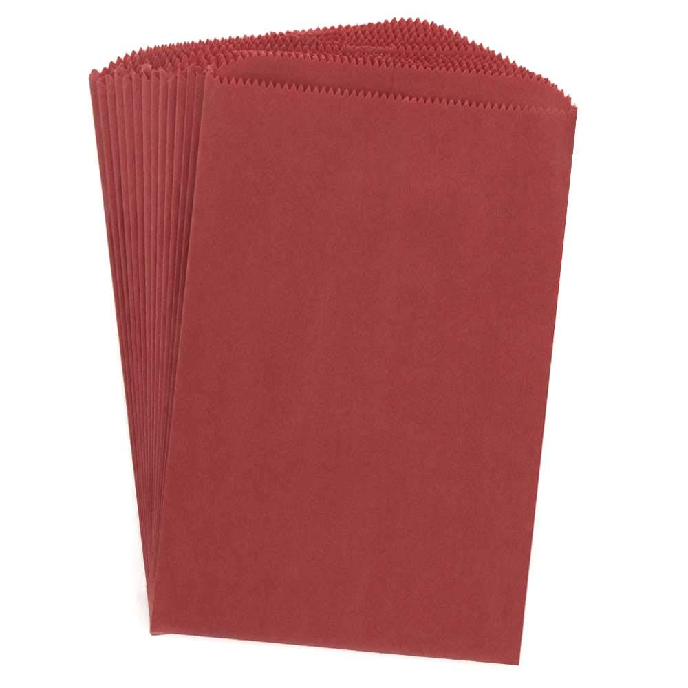 Hygloss Products 12x15-Inch Red Paper Bags - 100 Pinch Bottom Colorful Arts & Crafts Bags for Gift Wrapping, Party Favors & DIY Projects