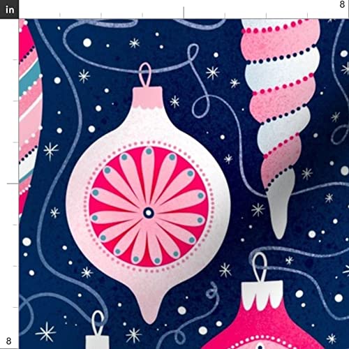 Christmas Holiday Maximalist Printed Minky Fabric Fat Quarter - Soft Plush for Sewing Baby Blankets, Quilt Backing & DIY Crafts - Perfect for Holiday Decor, Gift Making & Cozy Home Projects