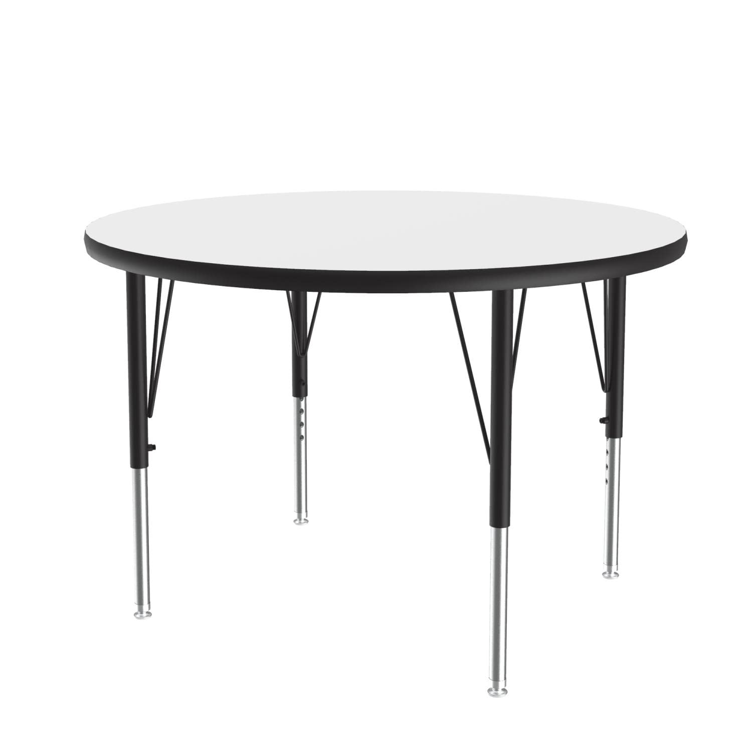 A36-RND-36 High Pressure Activity Table - 36 Inch Round Heavy Duty Workbench for Workshop, Garage & Industrial Use