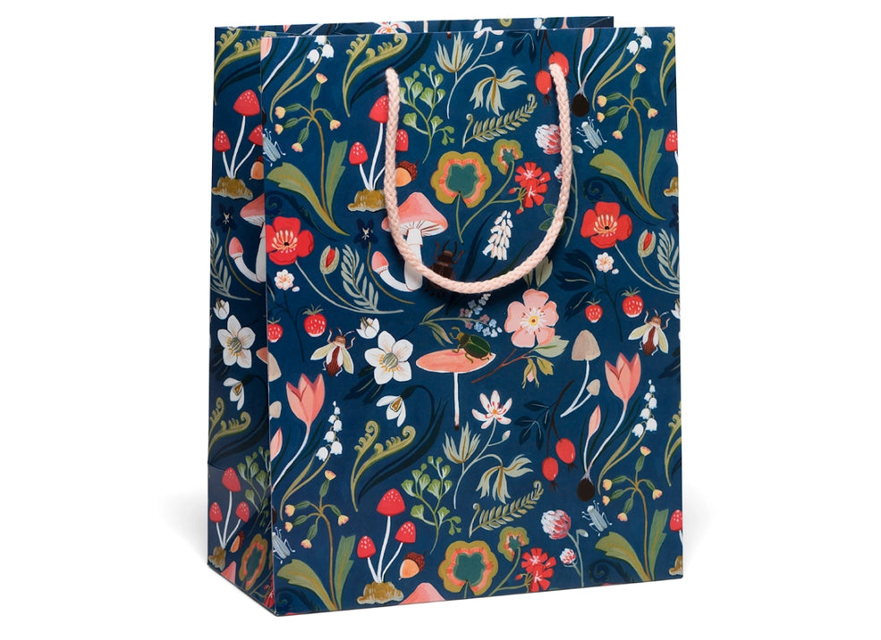 Forest Blue Gift Bags - Elegant Eco-Friendly Party Favor Bags for Weddings, Baby Showers & Birthday Celebrations