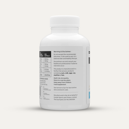 Conteh Sports High Potency Magnesium Supplement - 120 Capsules for Muscle Recovery, Sleep Support & Stress Relief | Vegan, Non-GMO | Ideal for Athletes & Active Lifestyles